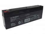 ULTRAMAX NP2.3-12, 12V 2.3AH 20HR (AS 1.9AH, 2AH, 2.1AH & 2.4AH) SEALED LEAD ACID RECHARGEABLE BATTERY