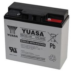 YUASA REC22-12 12V 22Ah GOLF TROLLEY BATTERY (18 Holes) MOCAD, FRASER, HILLBILLY